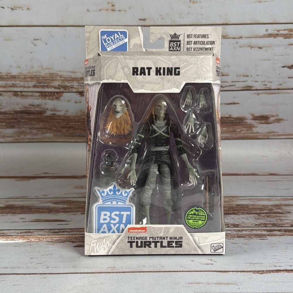 TMNT Rat King BST AXN The Loyal Subjects 5" Action Figure Damaged Box